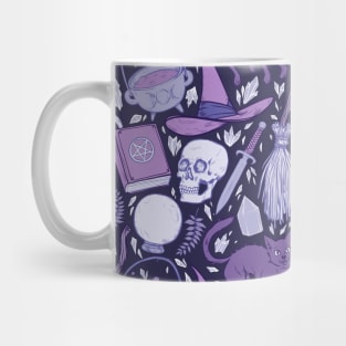 Witch Supplies in Icy Blue Mug